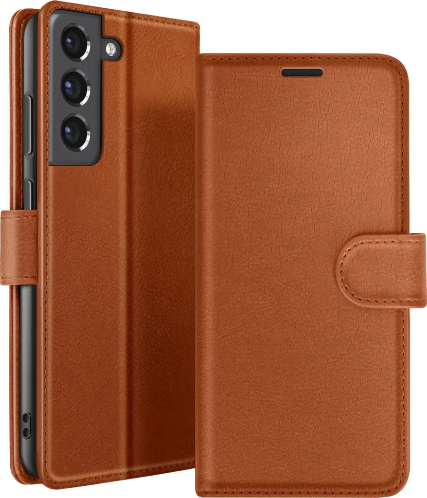 Cover Portafoglio Samsung S21 FE 5G Zanaé Marrone | Protezione Totale