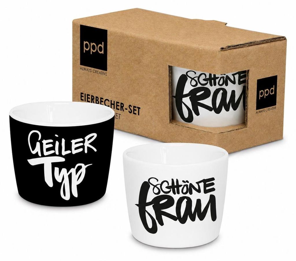 PPD Typ & Frau Egg Cup Set, 2-tlg., Eierbecher, Eierhalter, Produktbild 