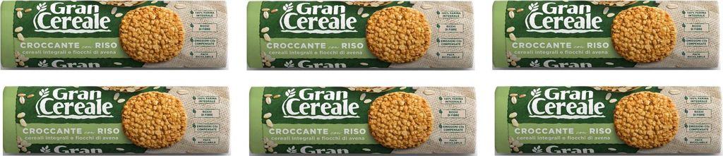 6x Mulino bianco Gran Cereale keks mit reis Getreide kekse Multi Cerealien 230g