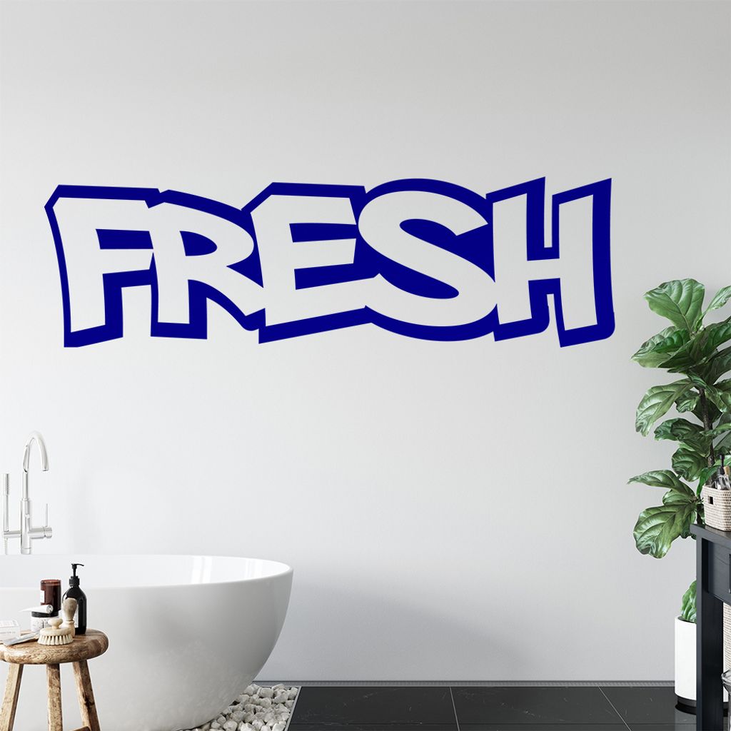 Fresh Wandtattoo in 6 Größen - Wandaufkleber Wall Sticker - Dekoration, Küche, Wohnzimmer, Schlafzimmer, Badezimmer