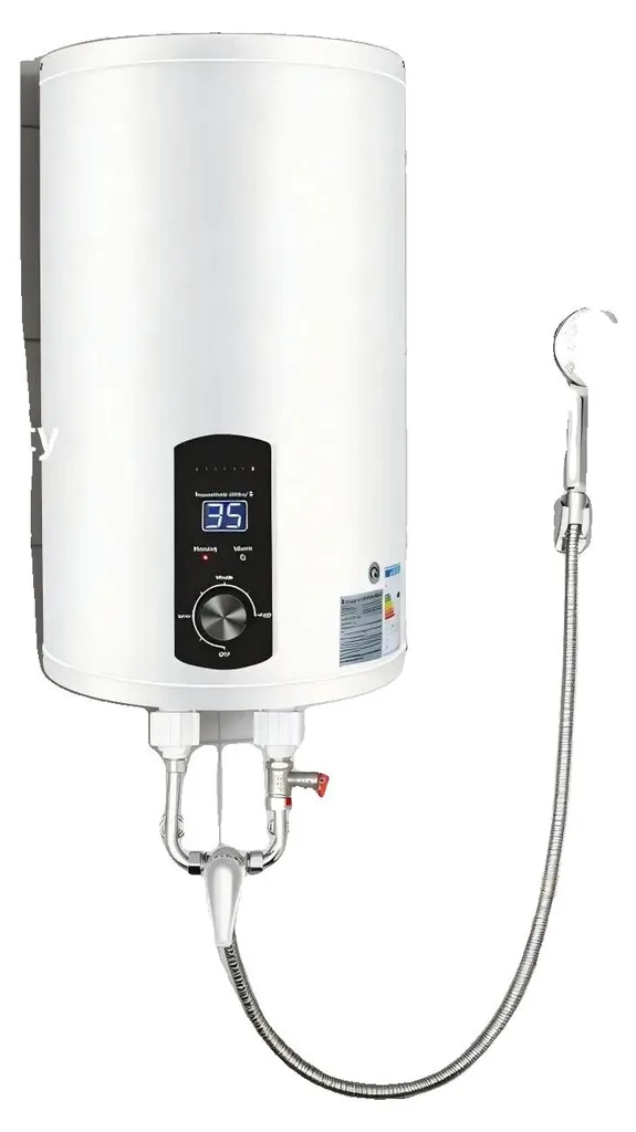 Chauffe-eau 30L compact et puissant 2000W avec protection étanche IPX4