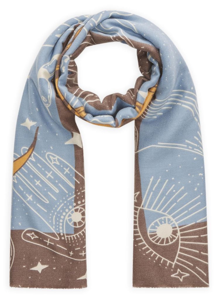 Codello (122) PRINTED SCARF POLYESTER/VISCOSE SUN MOON Produktbild 