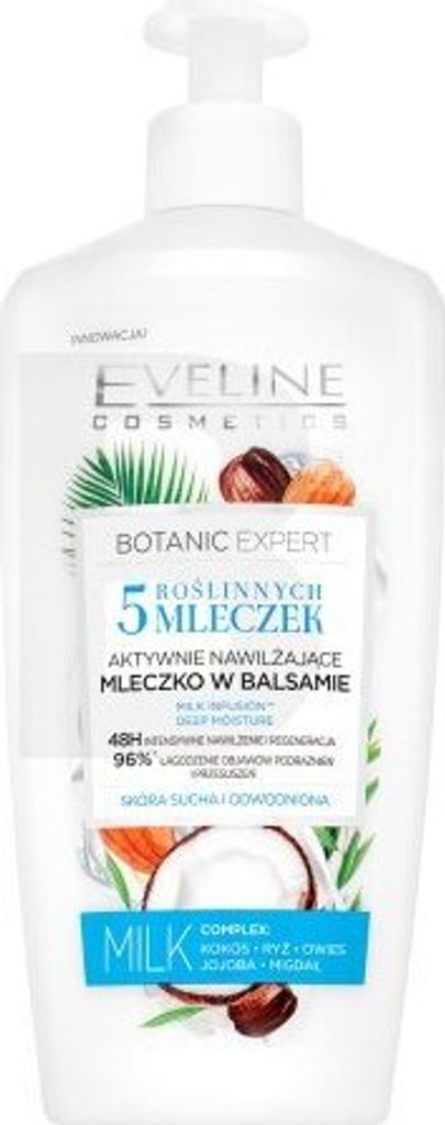 Eveline Botanic Expert Actively Moisturising Body Lotion In Balm pflegender Balsam für alle Hauttypen 350 ml