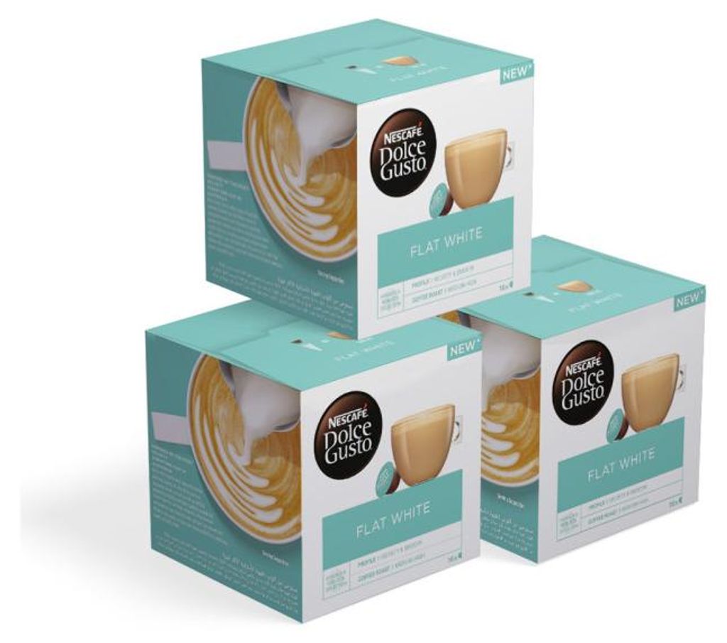 Nescafé Dolce Gusto flat white Kávové kapsle 3x16 kapslí Produktbild 