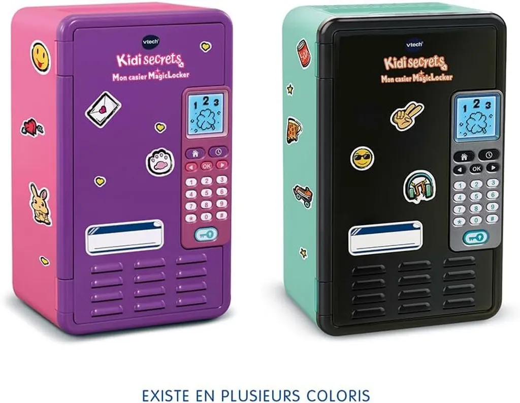 VTech KidiSecrets MagicLocker Noir Vert - Casier secret avec code enfant