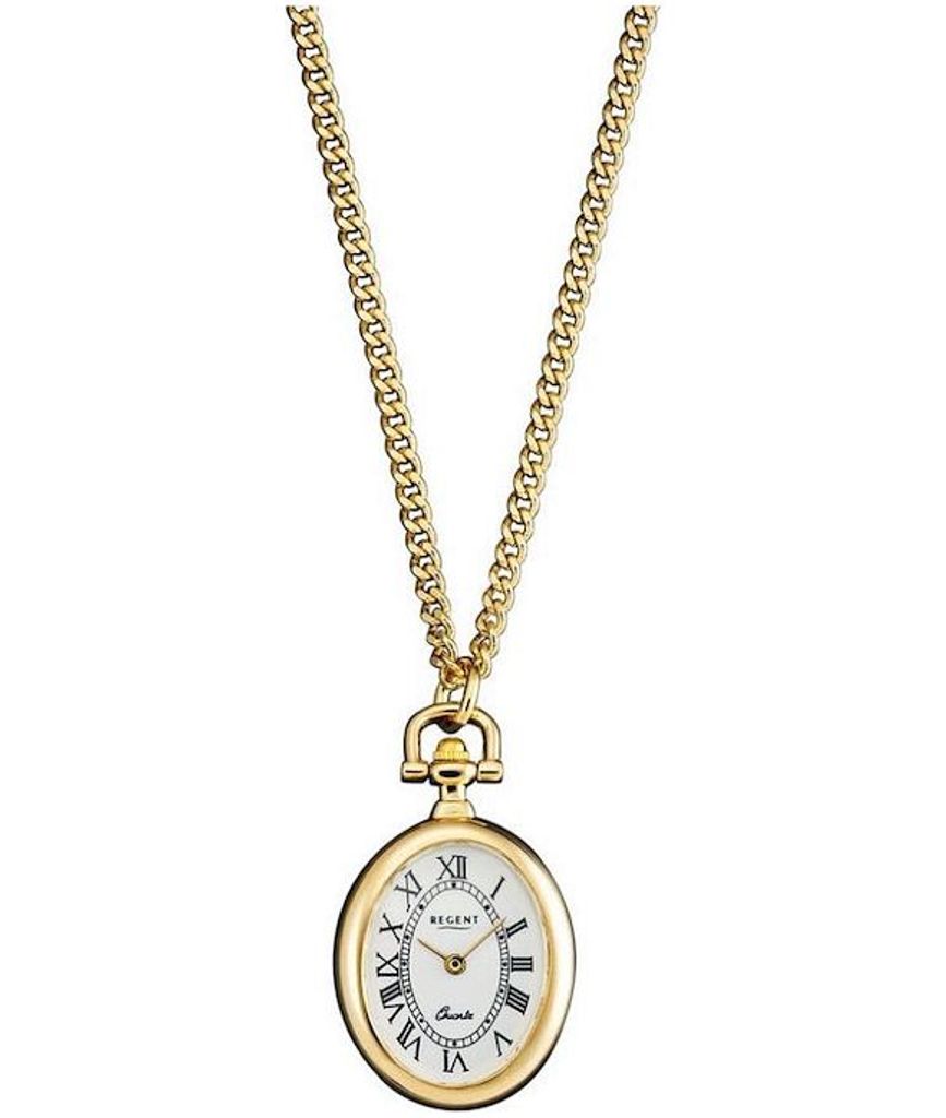 Regent Umhängeuhr vergoldet analog Quarz P-249