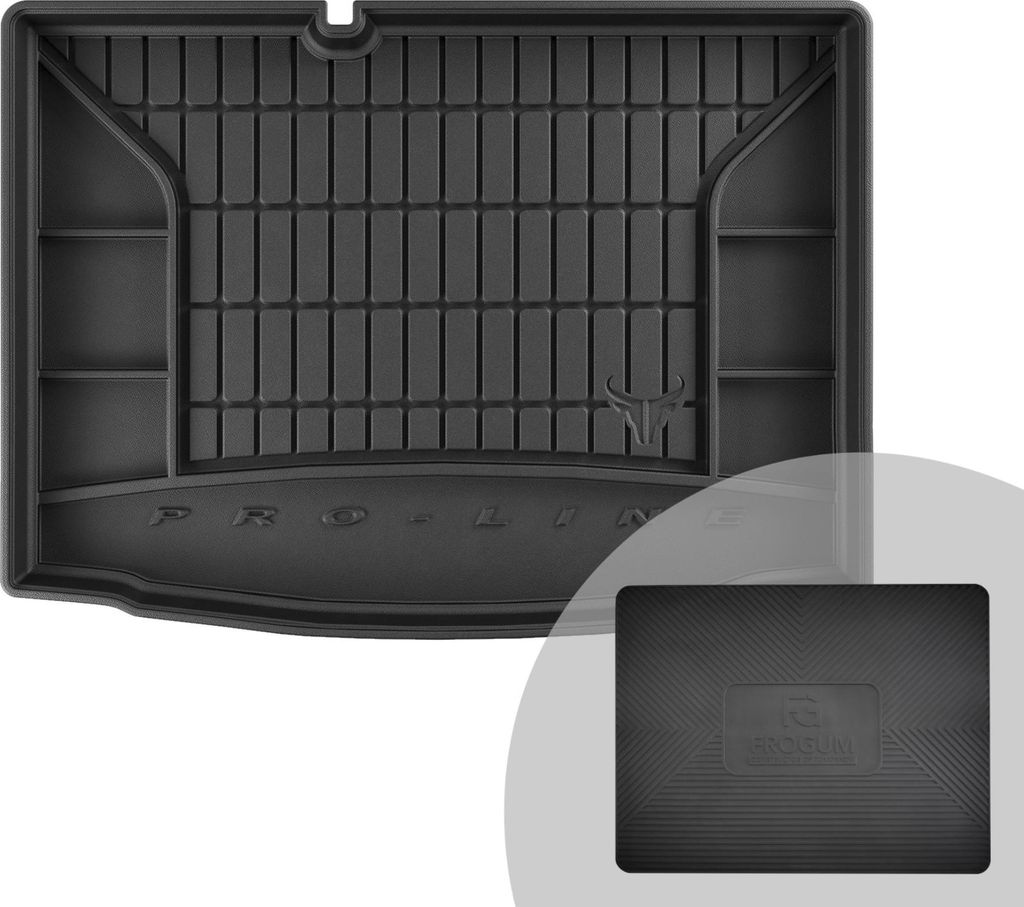 FROGUM ProLine 3D Gummimatte Exklusive Auto Kofferraummatte Kofferraumwanne für Skoda Fabia III 2014-2022