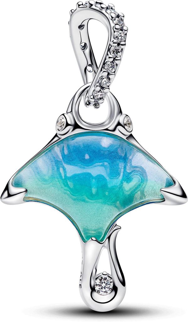 Ciondolo Pandora per donna a forma di manta, vetro di Immagine del prodotto 