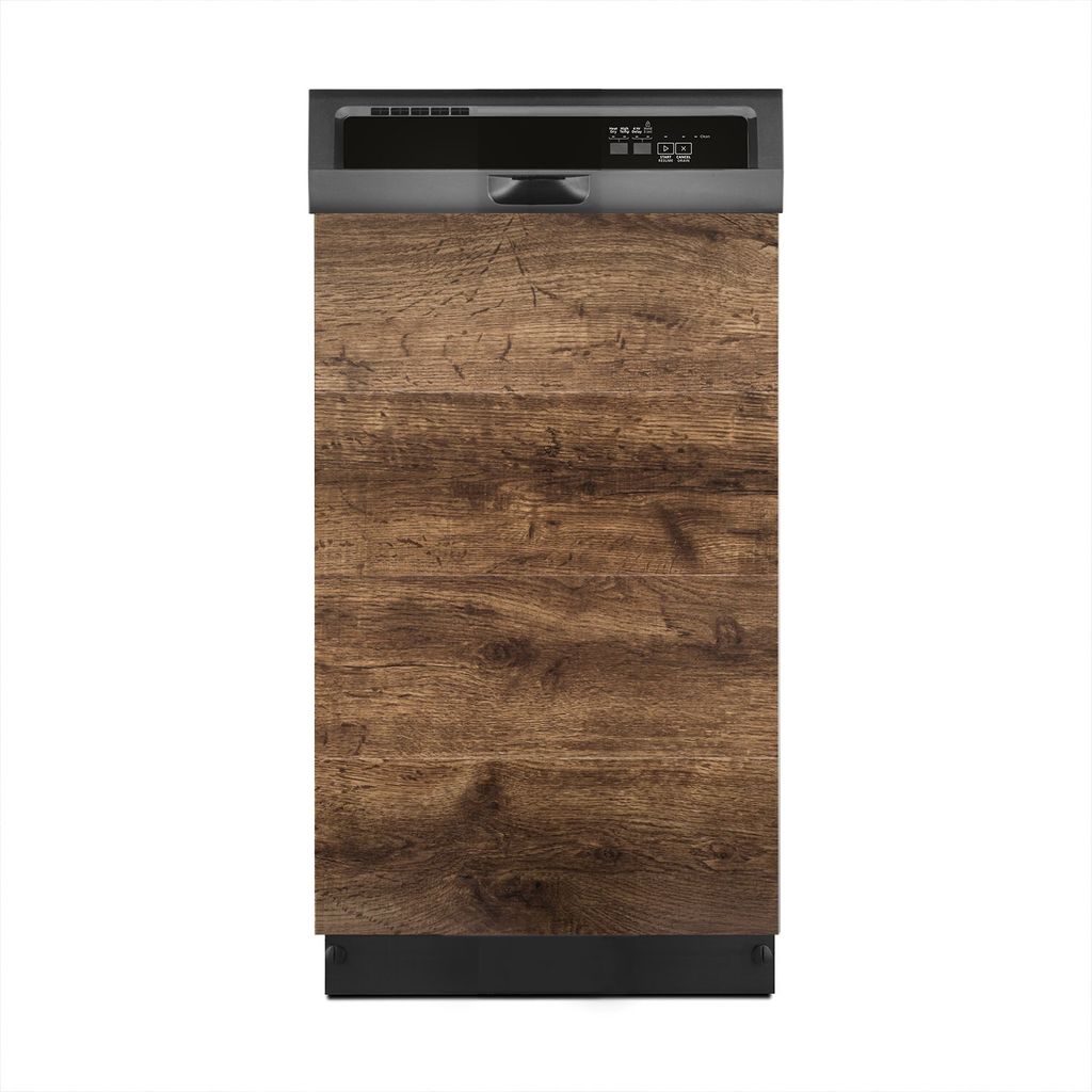Aufkleber sticker 45x70 cm Dekorative folie Spülmaschine - Dunkle Holz