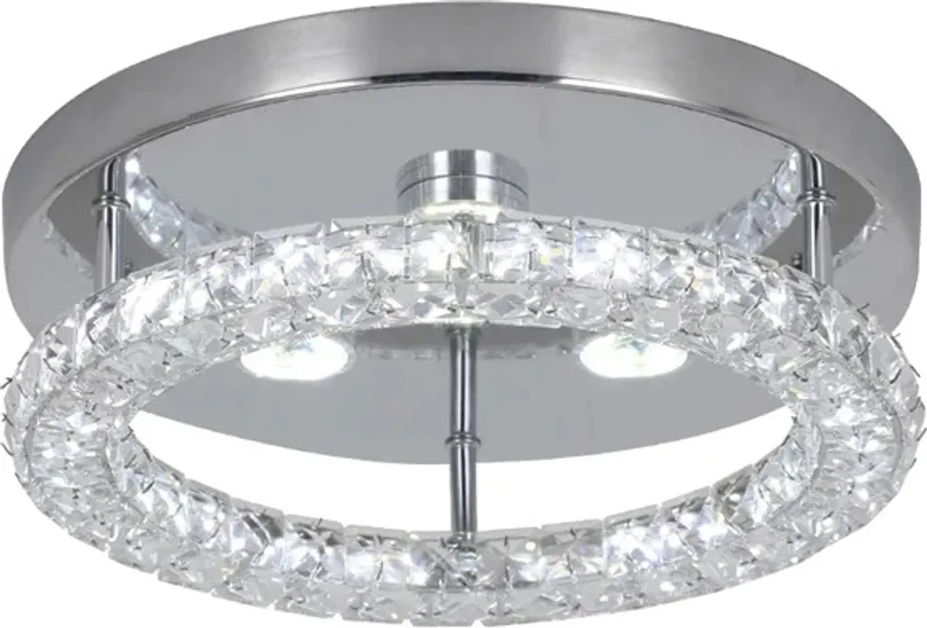Éclairage Plafonnier LED Cristal pour Salon et Chambre - Réglable et Chic