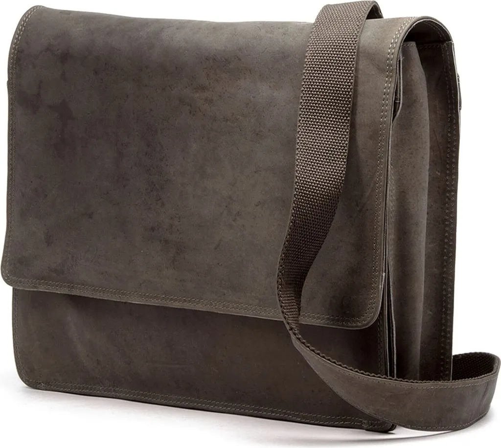 HAROLD'S Serviette en Cuir Antic Taupe pour Ordinateur Portable 15"