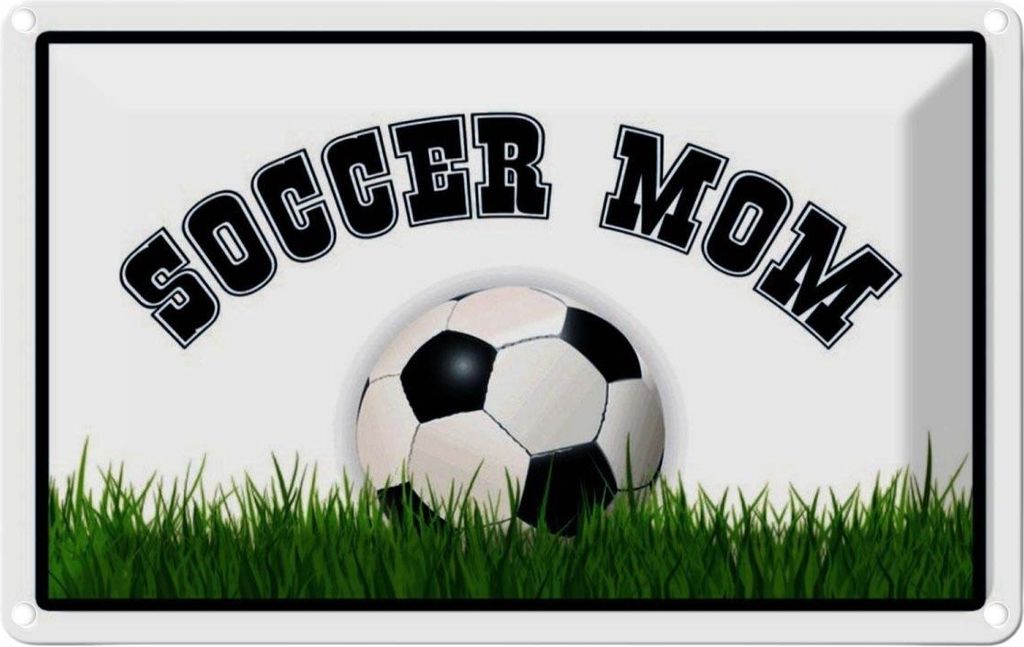 vianmo Blechschild 20x30 cm Fußball Soccer Mom Mutter Sport Hobby