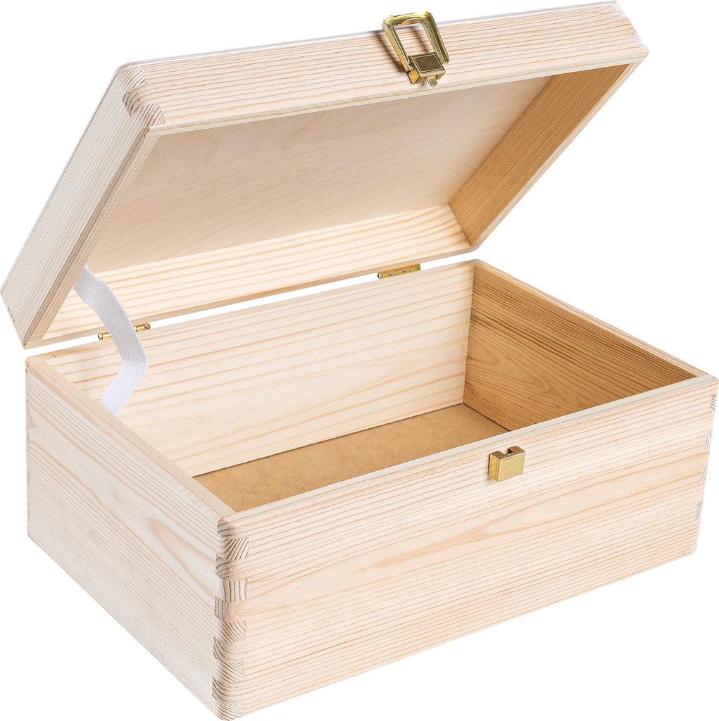 Creative Deco Boite de Rangement en Bois avec Fermoir - 30 Image du produit 