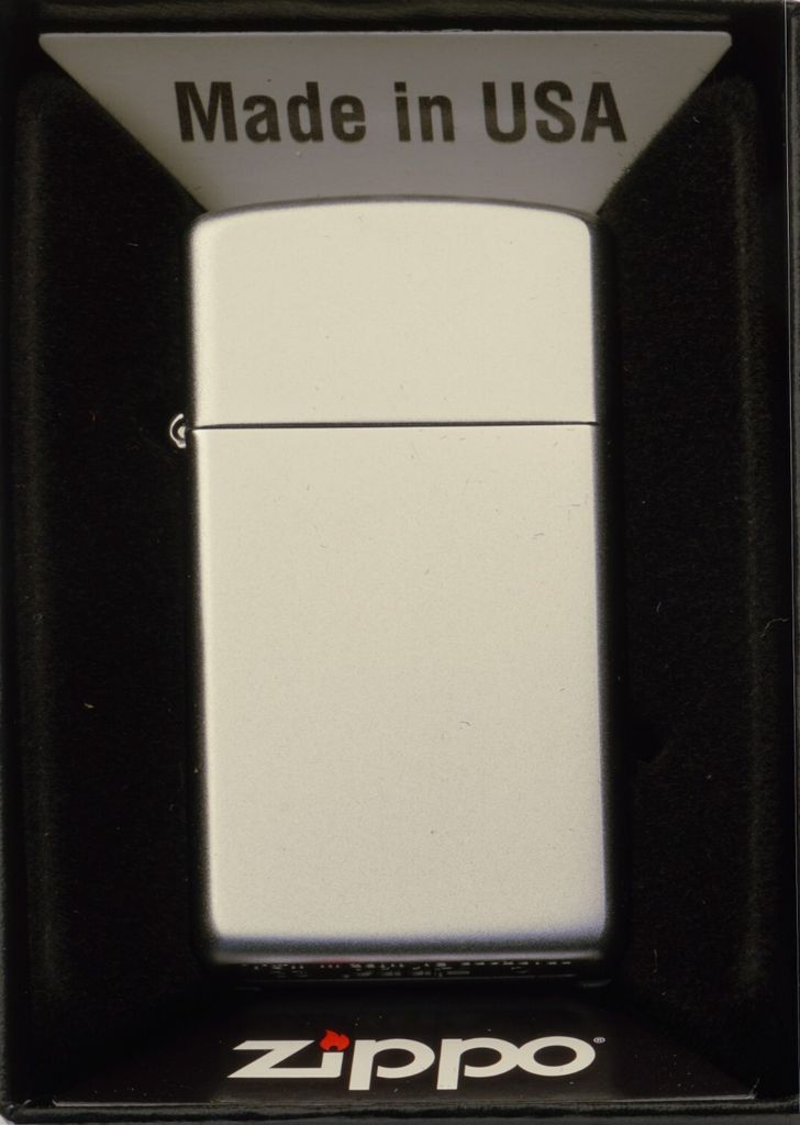 Zapalniczka Zippo Satin Chrom Slim 1605 / 60001179 Zdjęcie produktu 