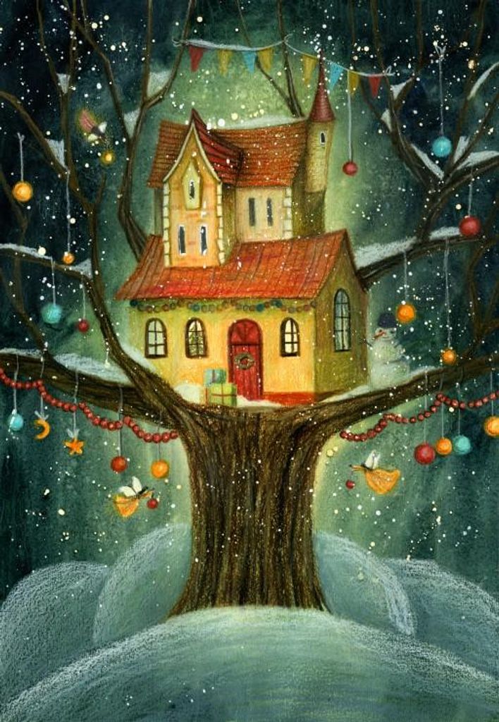 Grafika Puzzle The Perched House 1000 Teile Karton Lernspiel