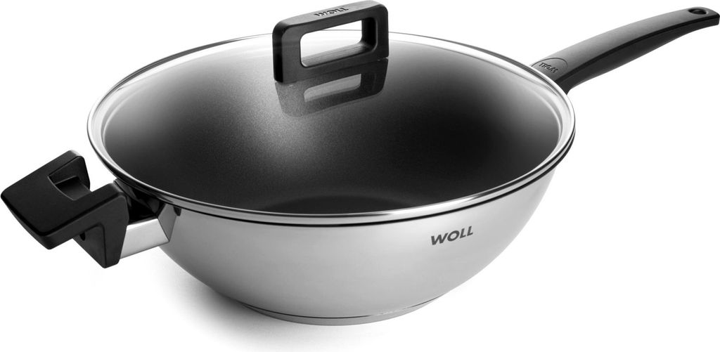 Woll Concept Wok- und Rührpfanne mit Deckel: Alle Herdarten inkl. Induktion, Ø 30 cm, 10 cm hoch