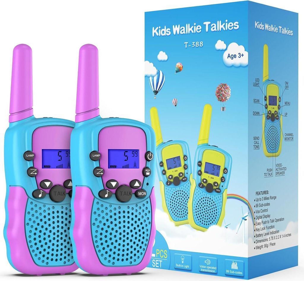 Kearui T-388 Walkie Talkies  3-12 Jahre  8 Kanal Funkgerät Produktbild 