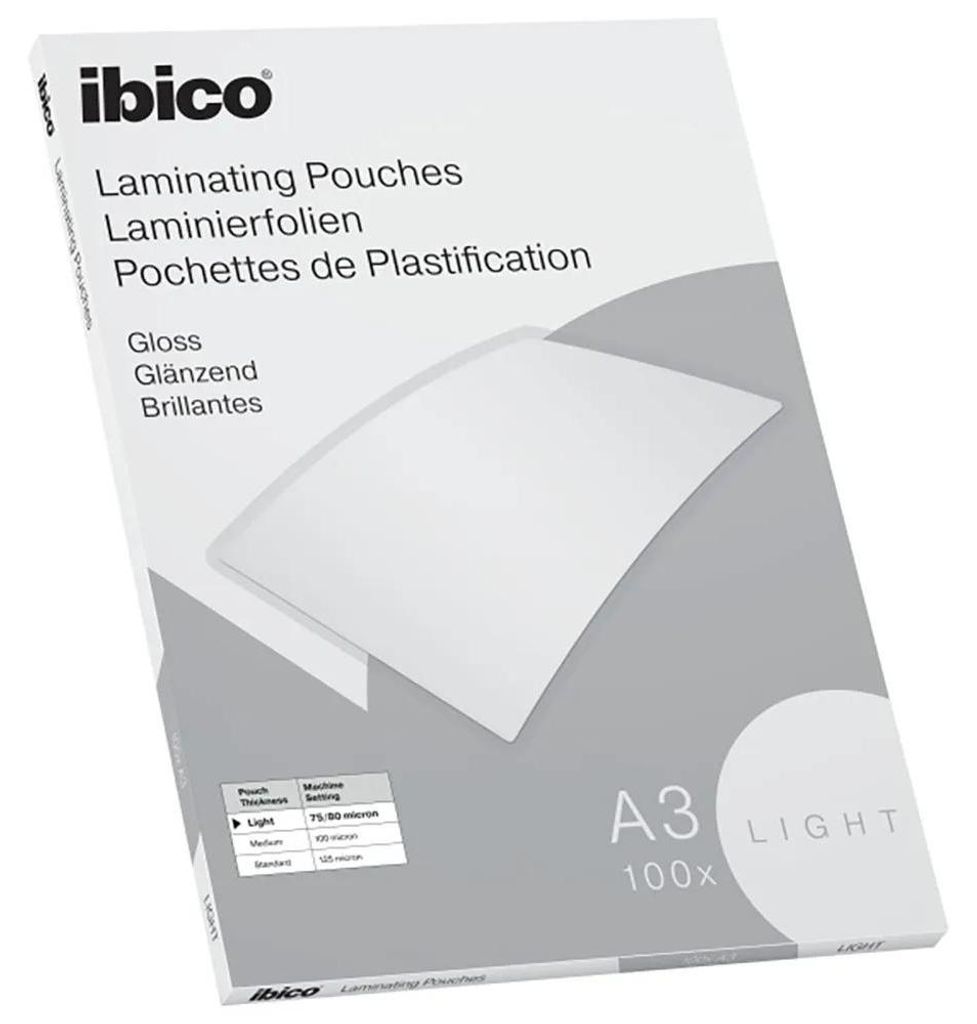 Ibico 627311, Transparent, Glänzend, A3, Thermodruck, 0,08 Produktbild 