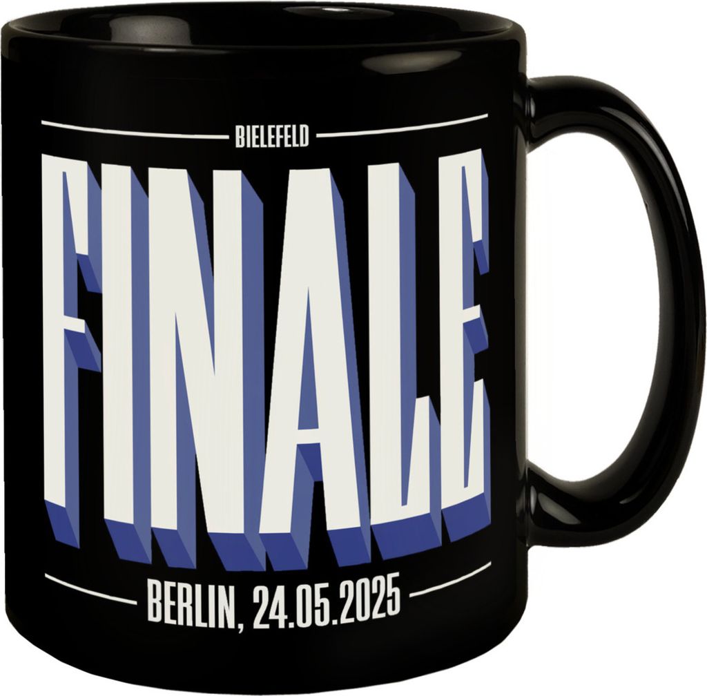 FINALE 2025 Bielefeld Tasse für das Pokalfinale in Berlin