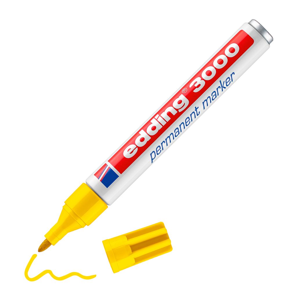 Edding 3000 Permanent Marker Yellow, Gelb Produktbild 