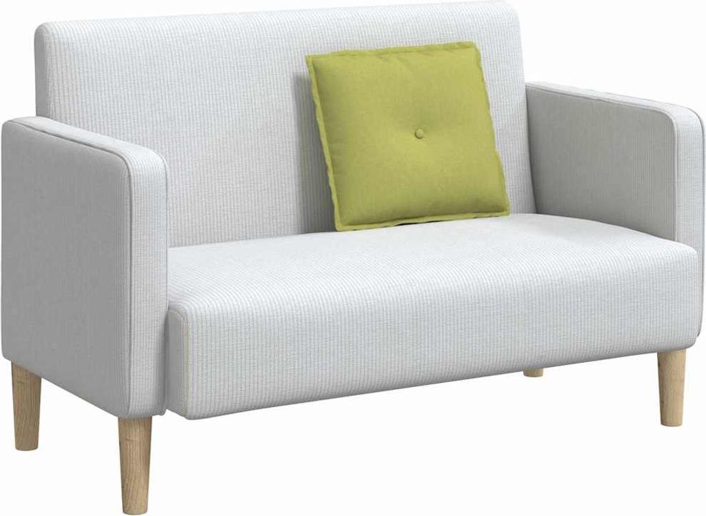 (Design 2026) Rückenkissen Hellgrün 50 x 19 x 45cm Stoff - Dekokissen HOMMIE 302781 - Dekokissen