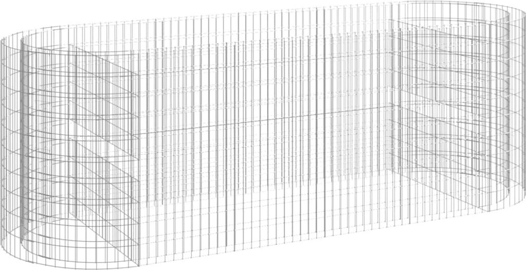vidaXL Gabionen-Hochbeet Verzinktes Eisen 300x100x100 cm Produktbild 