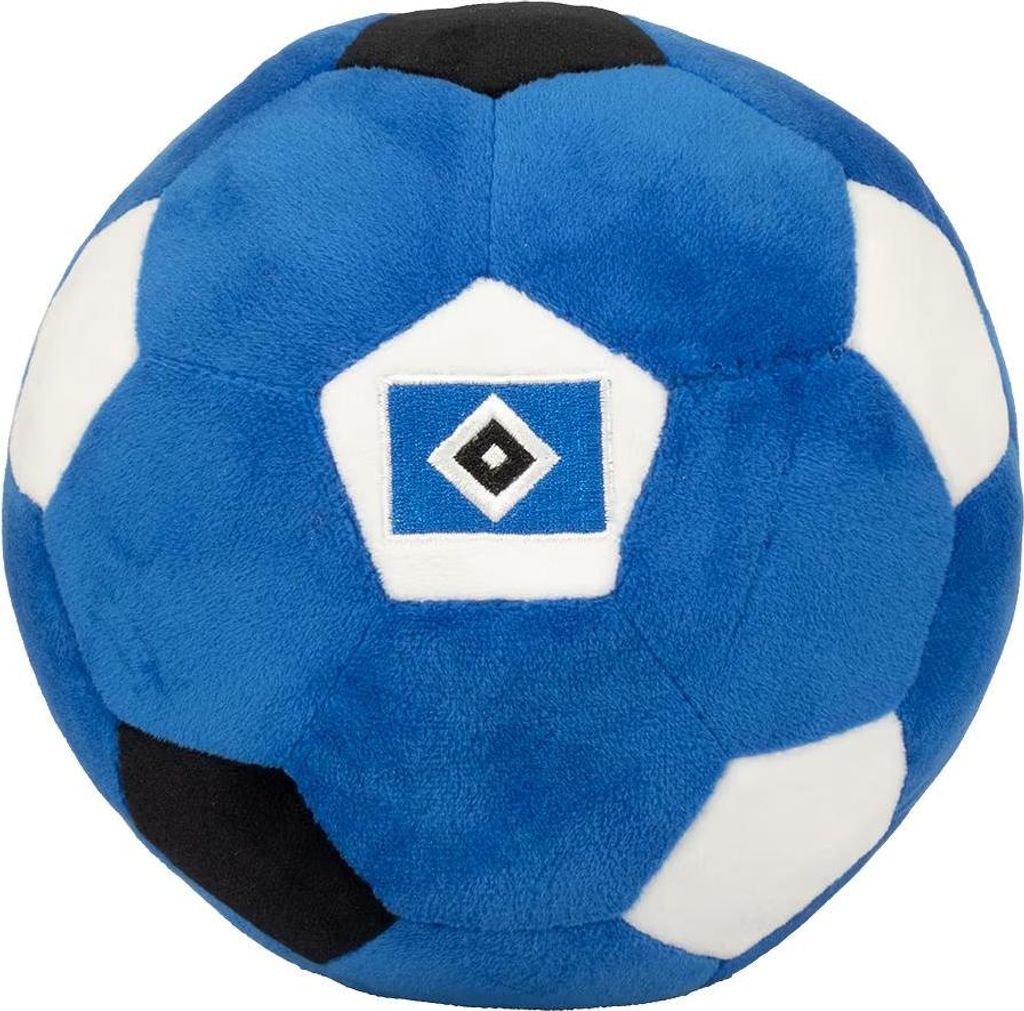 HSV Plüschball Fußball Ball blau-weiß-schwarz Produktbild 