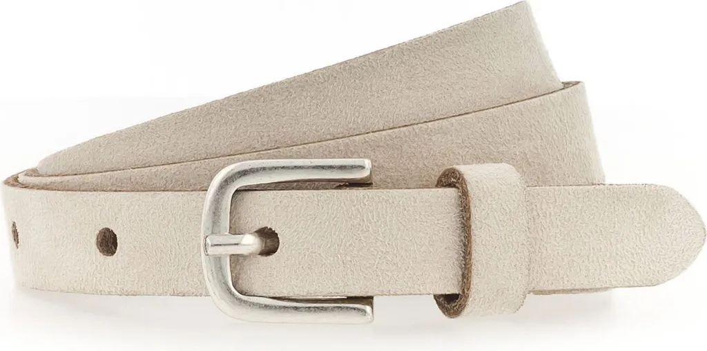 Cintura Vanzetti Pelle 15mm Velour Dark Vanilla | Eleganza Artigianale