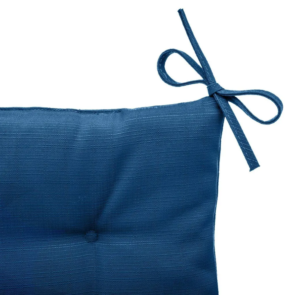 Coussin de chaise Korai bleu indigo 40x40x4 cm polyester - Hespéride - 2