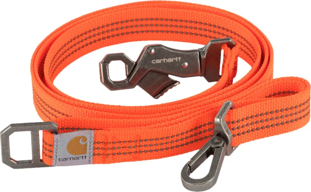 Laisse chien Carhartt Orange Chasseur SM : fini les laisses cassées