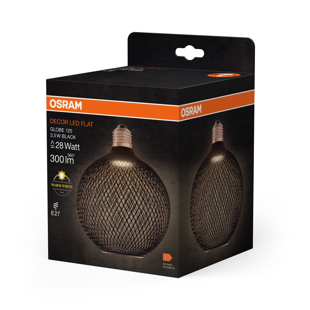 OSRAM DECOR LED FLAT GLOBE je plochá kulatá žárovka s Obrázek produktu 2