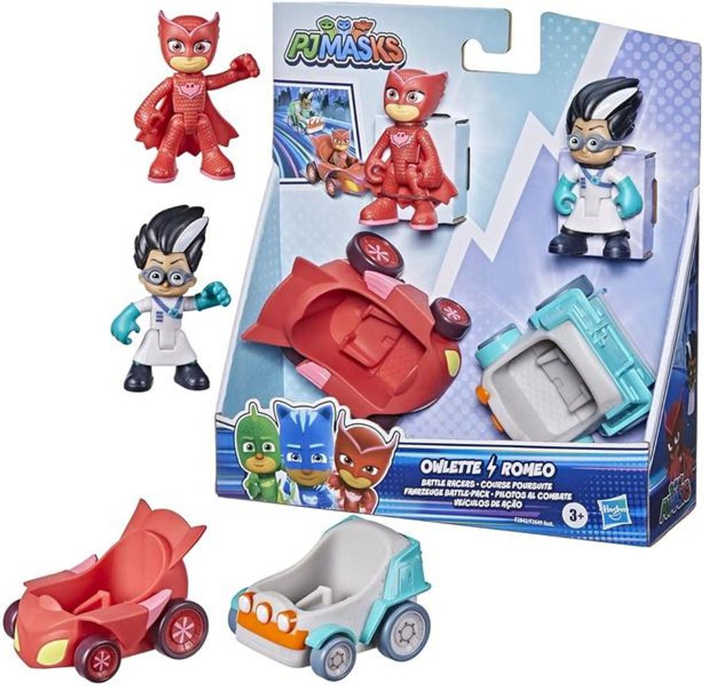PJ MASKS figurki i pojazdy OWLETTE i ROMEO HASBRO F2842 Zdjęcie produktu 