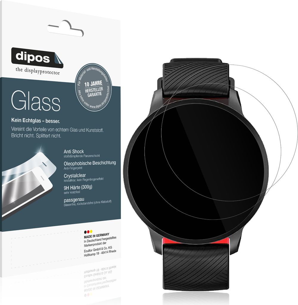 1x Schutzfolie für Havit H1113A - Anti-Shock 9H Folie dipos Glass Kunststoffglas