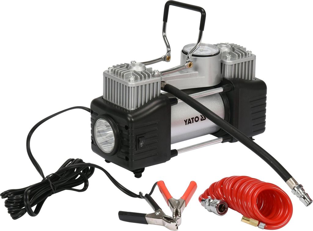 Kompresor samochodowy z lampką LED, 250 W Zdjęcie produktu 