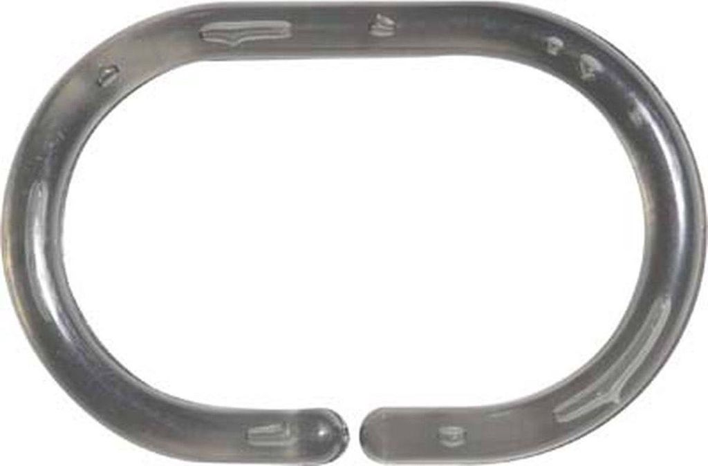 Set von 12 duschringen ps - transluzent grau - Tendance