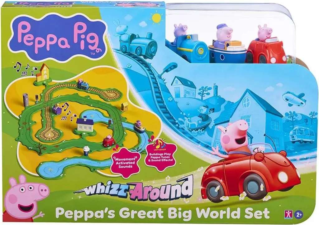 Circuit Peppa Pig Whizz Around Peppos - Jeu de Course Rapide et Amusant