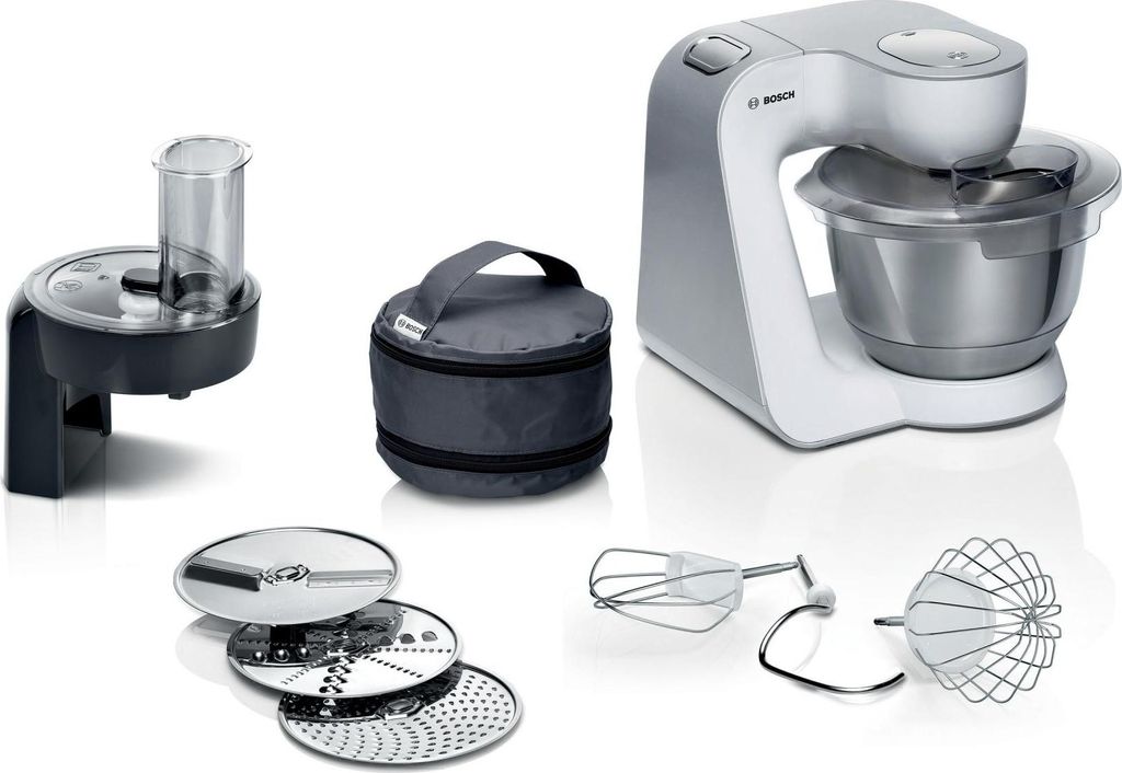 Bosch Küchenmaschine MUM58210 Weiss-Silber 7 Stufen 3,9 l Produktbild 