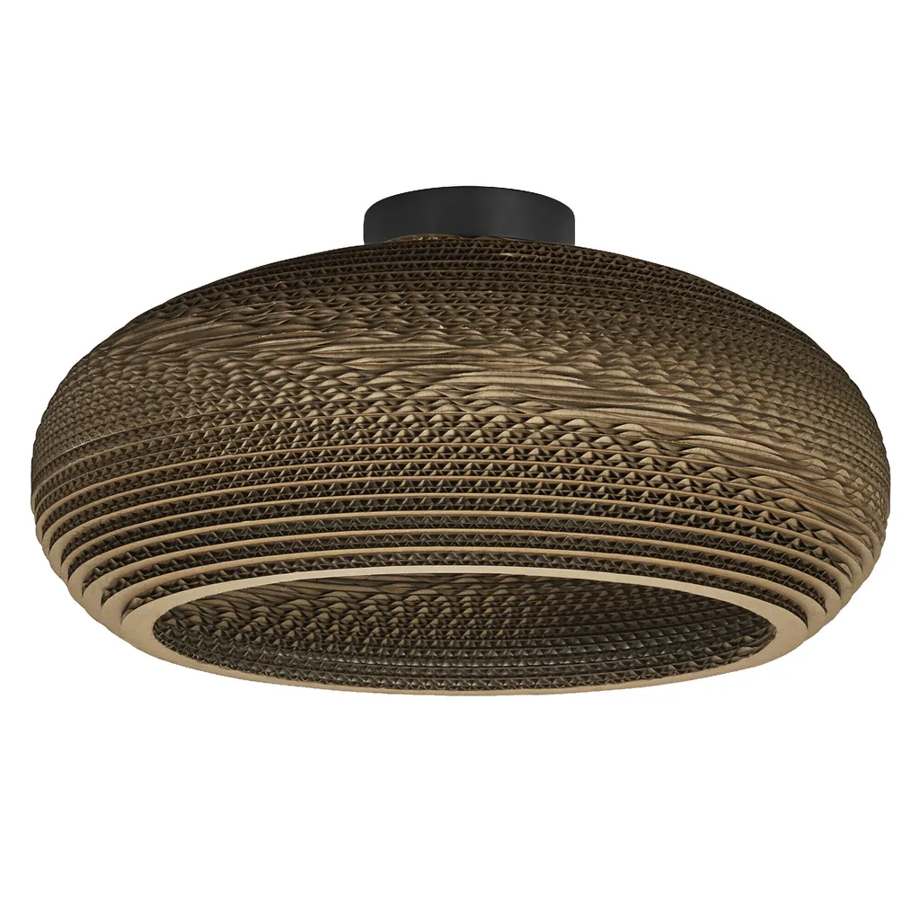 LEDVANCE Plafonnier Decor Cardboard Drop E27 400mm en Carton Marron