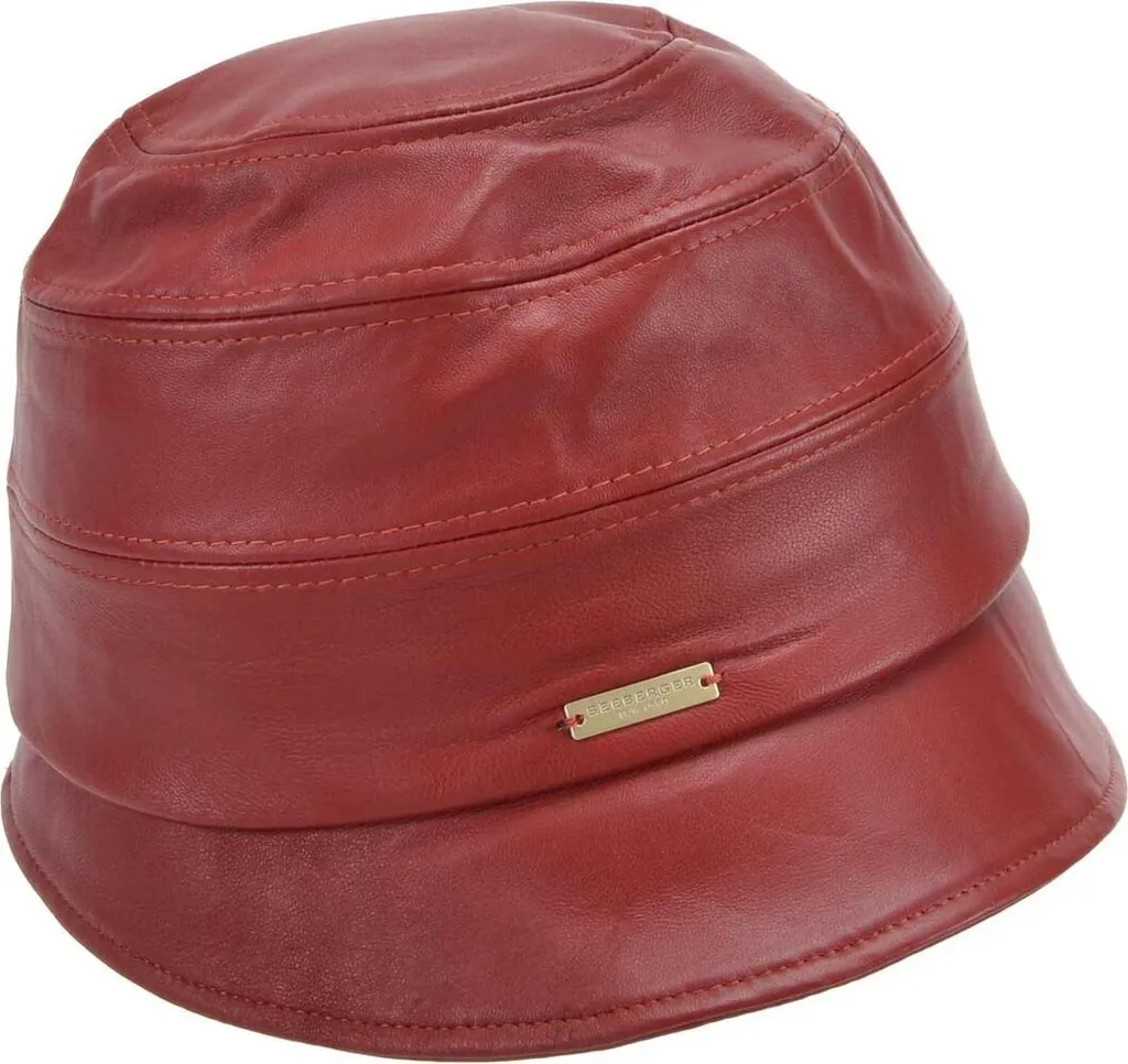 Cappello Seeberger Cloche in 100% Vera Pelle Morbida - Eleganza Donna