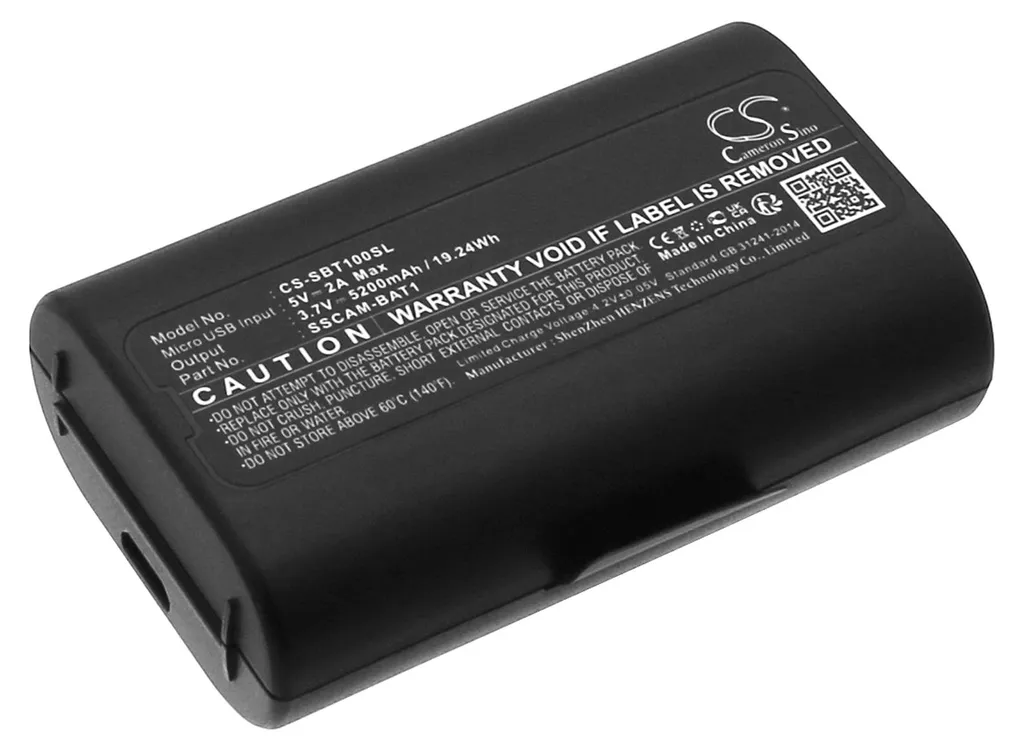 Batterie Haute Capacité pour SimpliSafe CMOB1 - Remplace SSCAM-BAT1 - 4