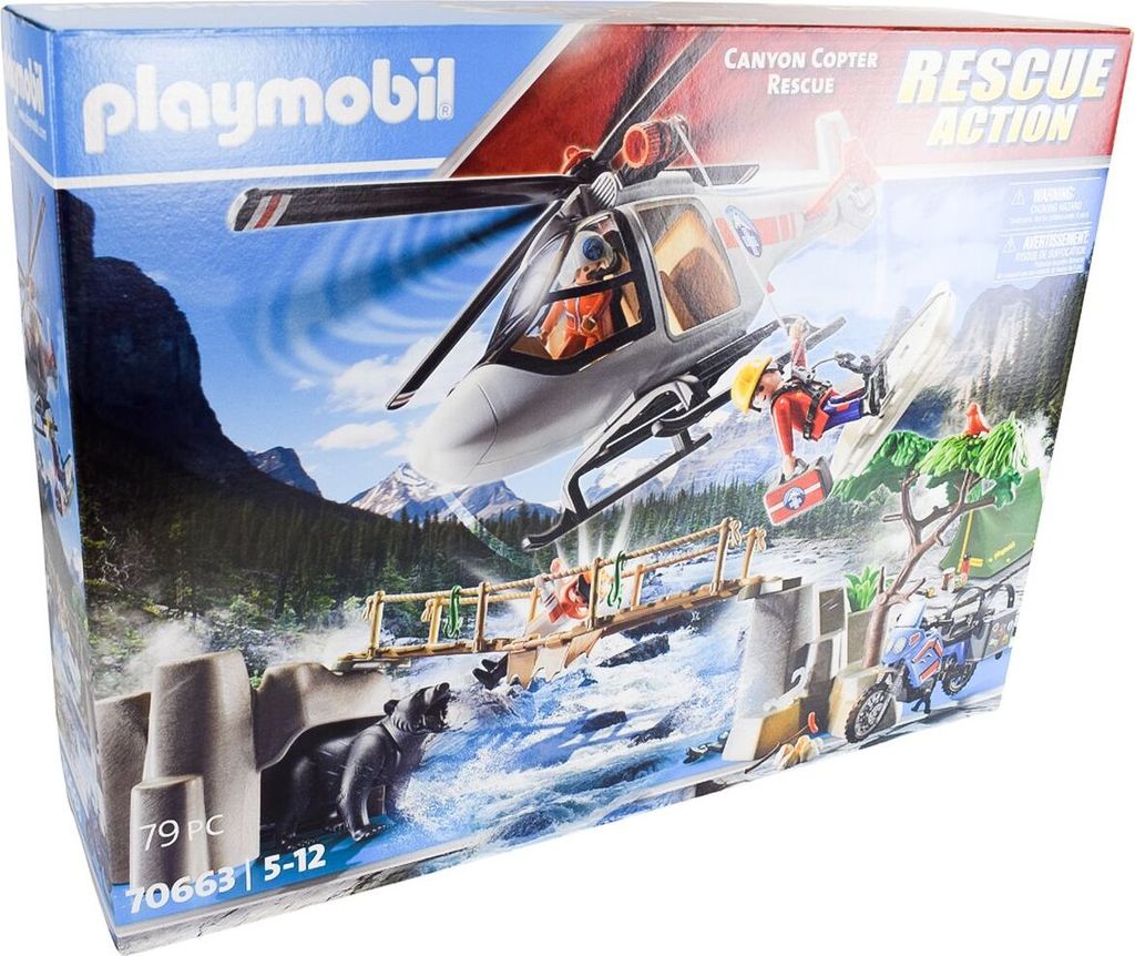 PLAYMOBIL® Rettungsaktion 70663 Canyon-Hubschrauber-Einsatz Produktbild 