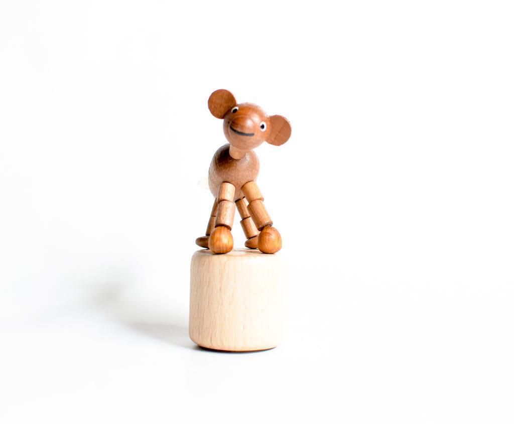 Holzspielzeug Wackelfigur Affe Höhe=8cm NEU