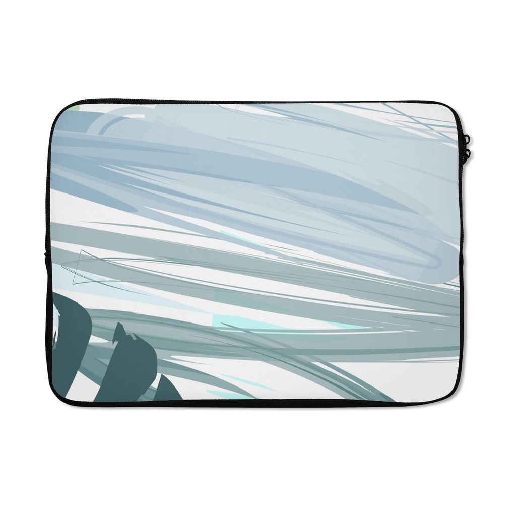 MuchoWow Laptop Hülle 13 Zoll Sommer - Abstrakt - Grün - Spot Laptoptasche - Laptophülle - Sleeve - Rundumschutz