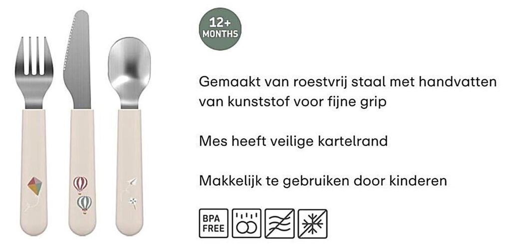 Mepal Mio Geschirr kinder-besteckset mio 3-teilig - forest Imagen del producto 