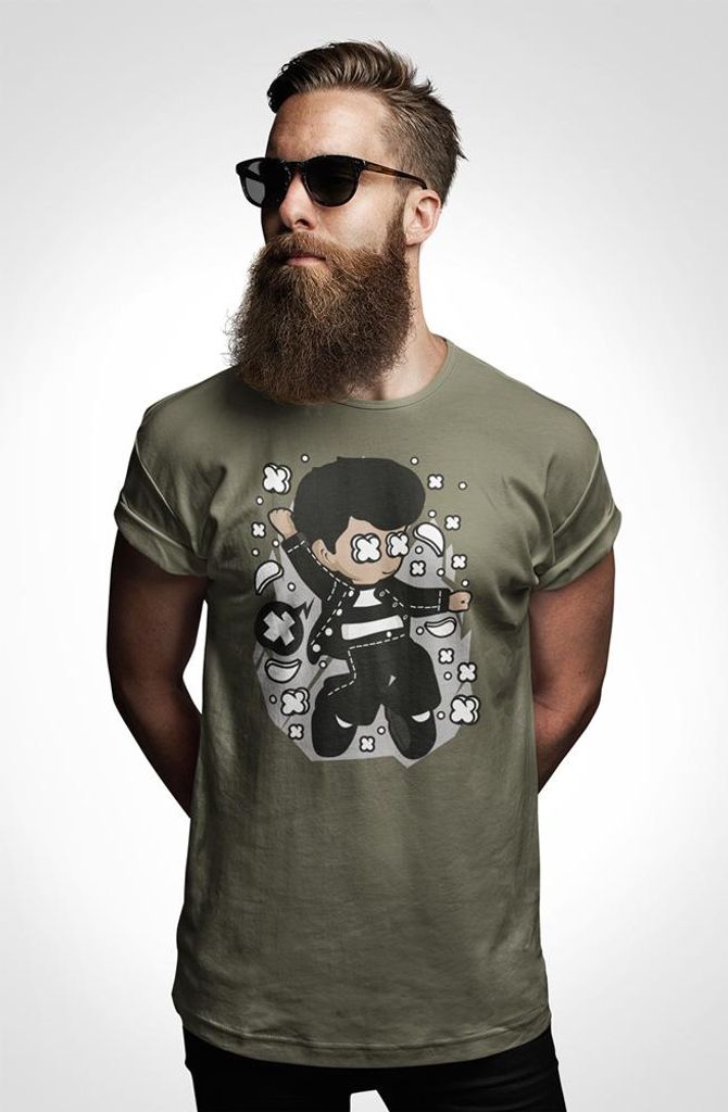 D&B Uni Polo PC00040 Elvis MilitärGrün-Größe 3XL