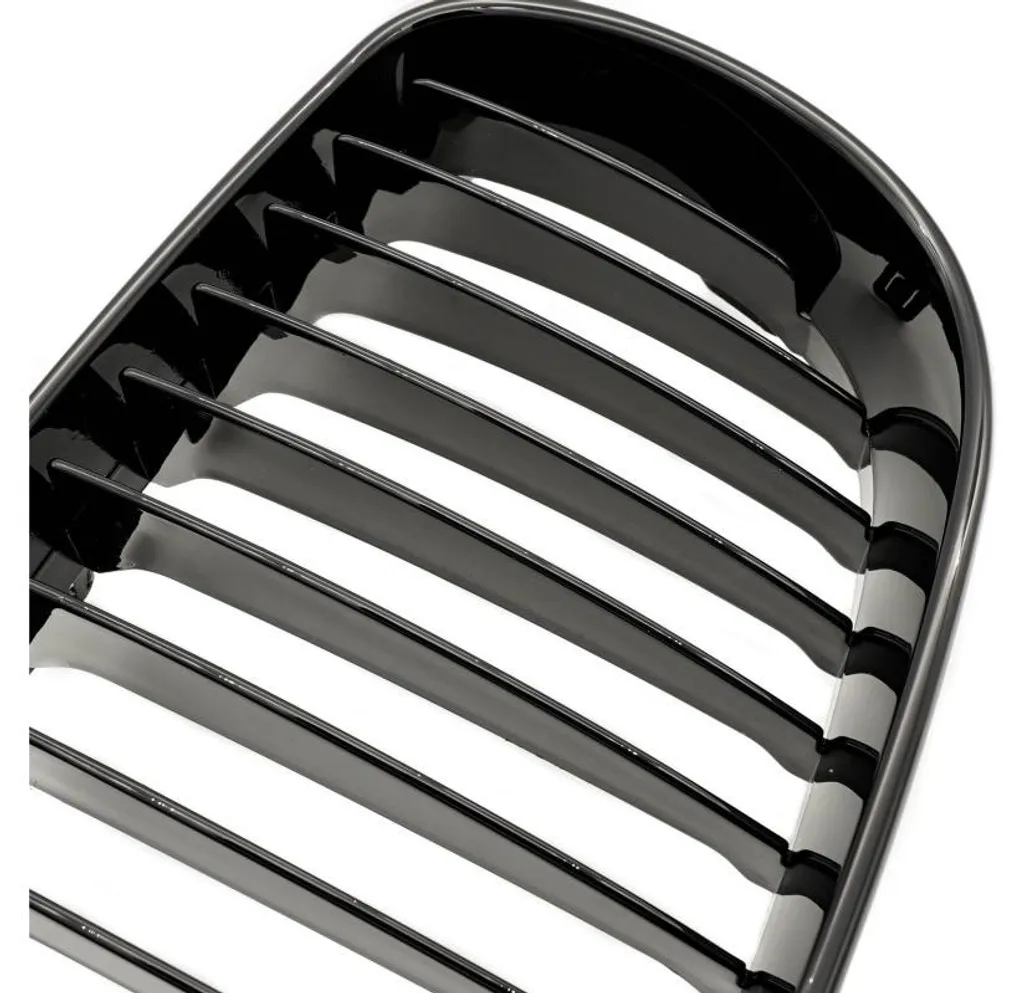 Grille de calandre BMW Série 1 E81 E87 Facelift Noir Brillant Double Pont - 5