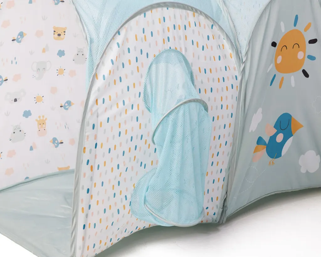 Tunnel de rampement multicolore Eurekakids avec 3 balles pour bébés actifs