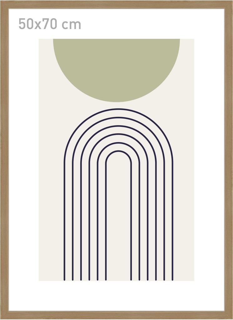 accent by nielsen Holz Bilderrahmen Velino, Eiche, 50 x 70 cm