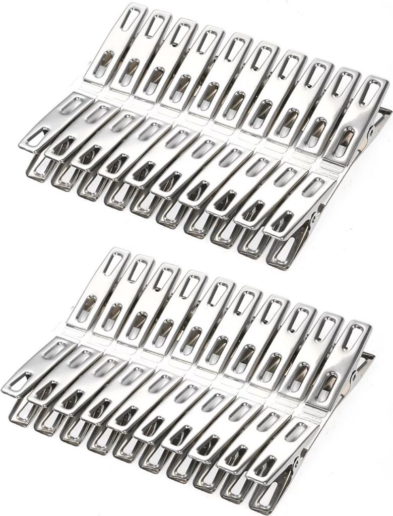 sada 40 kolíčků na prádlo z nerezové oceli [4,5 cm x 1 cm] Obrázek produktu 