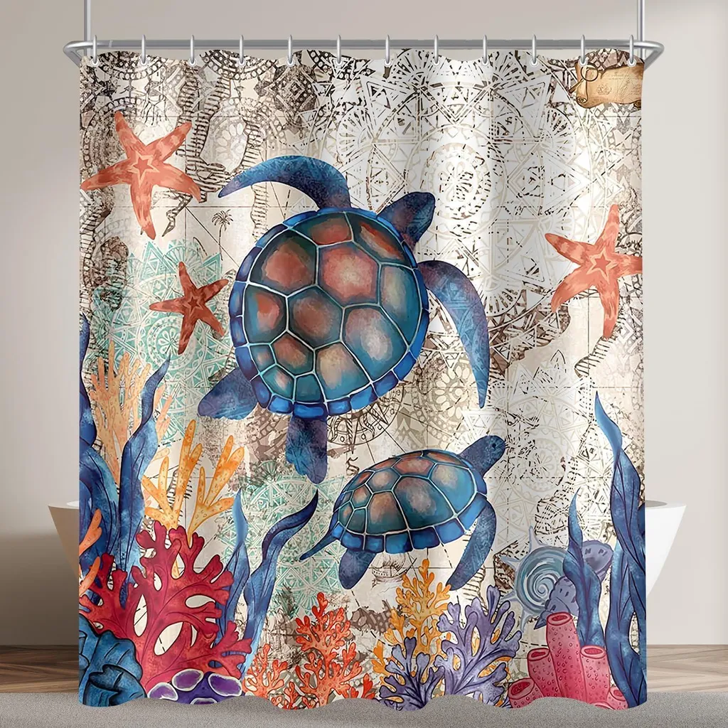 Rideau de douche grande largeur 240x200 cm pour baignoire d'angle XXL